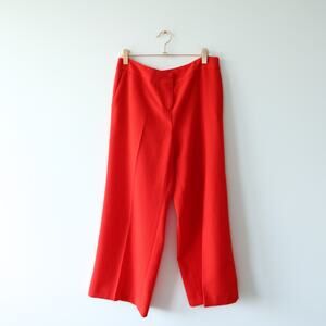 Biancoghiaccio Red Cropped Trousers EU 40 US 12